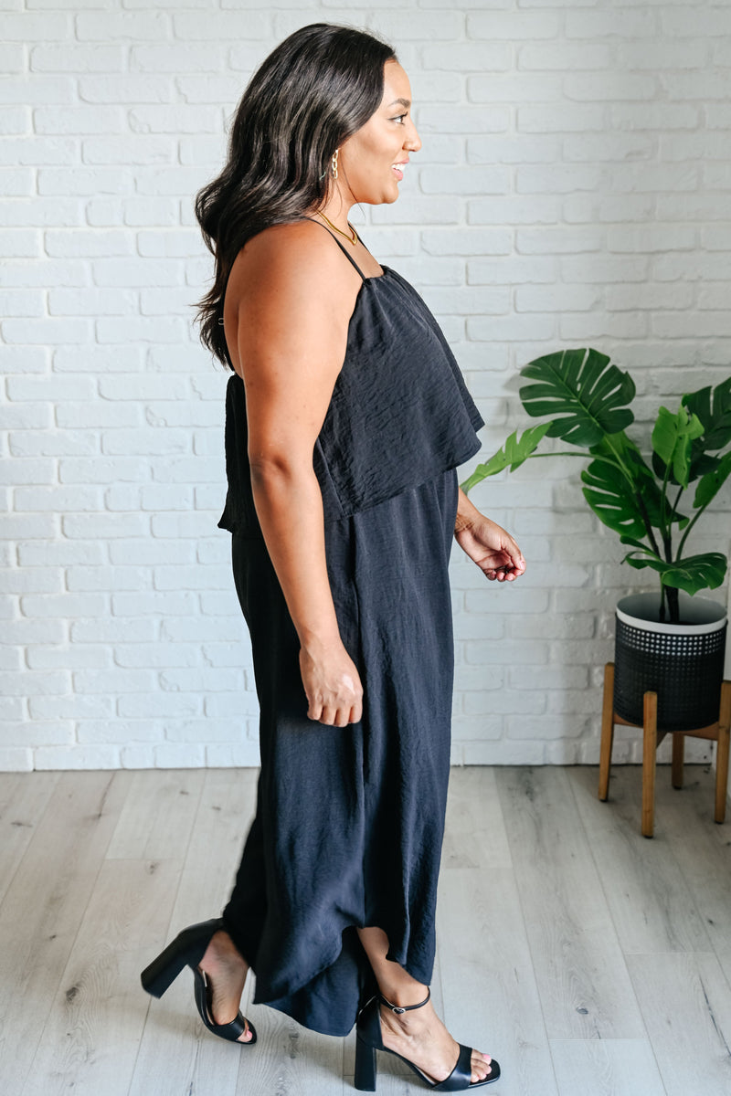 When All is Said and Done Spaghetti Strap Jumpsuit - Maple Row Boutique 