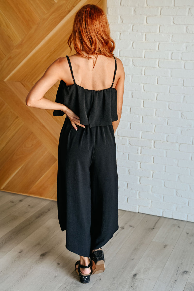 When All is Said and Done Spaghetti Strap Jumpsuit - Maple Row Boutique 
