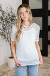 Which Choice Layered Mesh Top - Maple Row Boutique