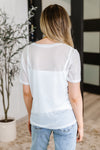 Which Choice Layered Mesh Top - Maple Row Boutique