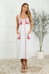 Whispering Petals Scoop Neck Dress - Maple Row Boutique