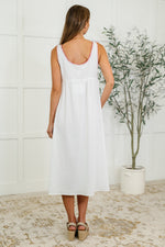 Whispering Petals Scoop Neck Dress - Maple Row Boutique