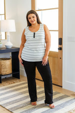 Wind In My Sails Striped Tank - Maple Row Boutique