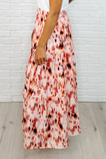 Words Fail Me Watercolor Print Maxi Skirt - Maple Row Boutique