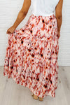 Words Fail Me Watercolor Print Maxi Skirt - Maple Row Boutique
