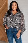 Work All Day Floral Top - Maple Row Boutique 