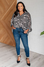 Work All Day Floral Top - Maple Row Boutique 