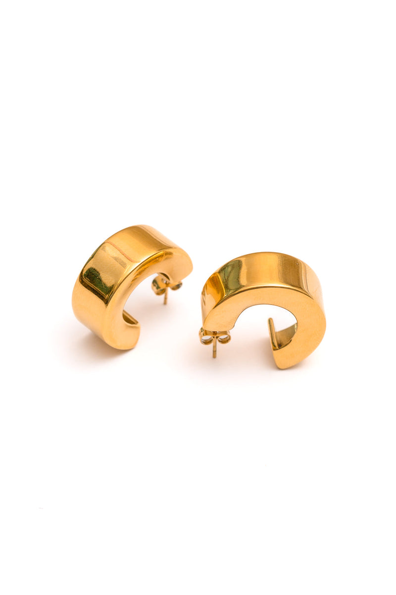 Worth Their Weight Chunky Hoops - Maple Row Boutique 