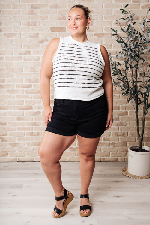 Yacht Life Striped Knit Tank - Maple Row Boutique