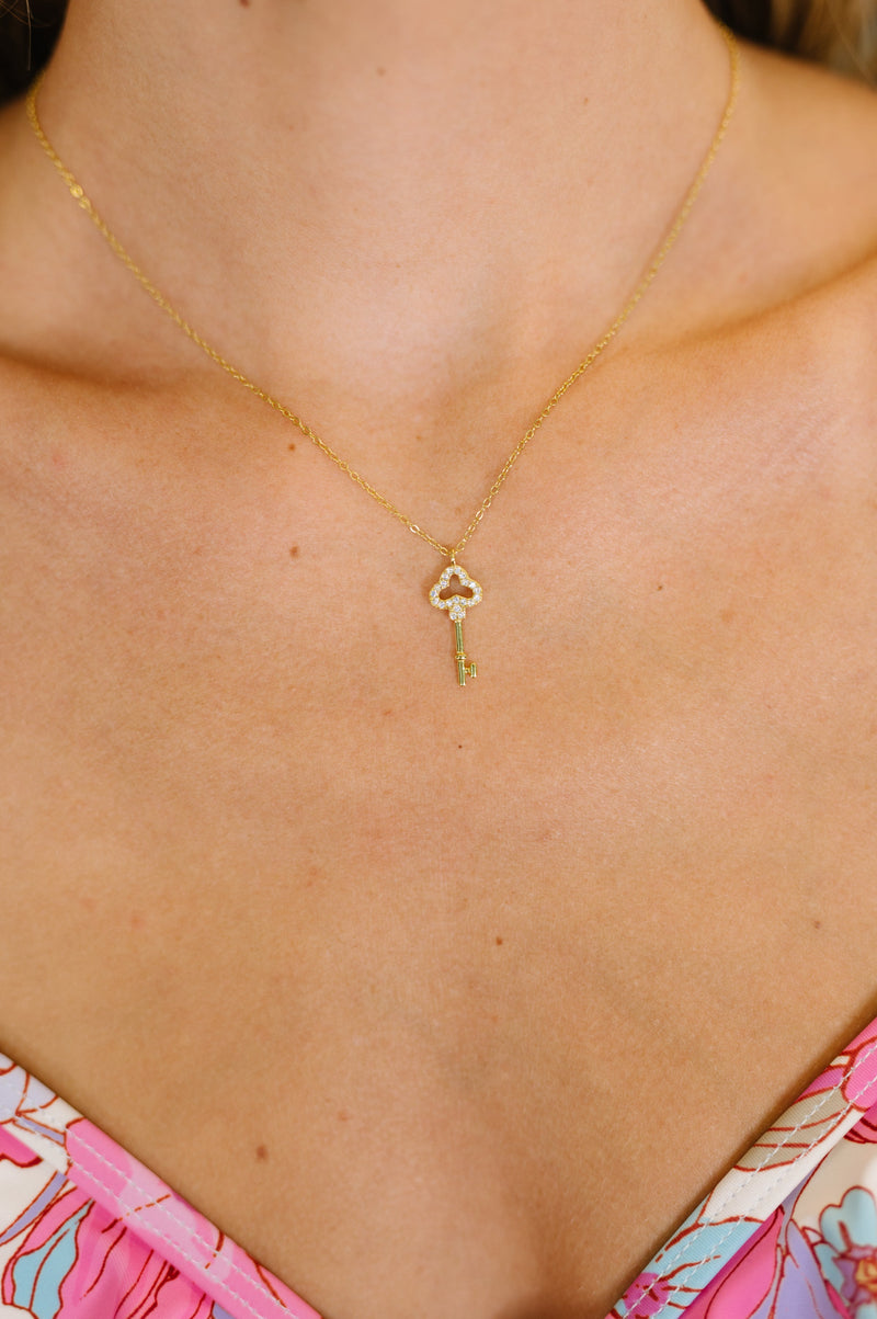 You Hold The Key Necklace - Maple Row Boutique