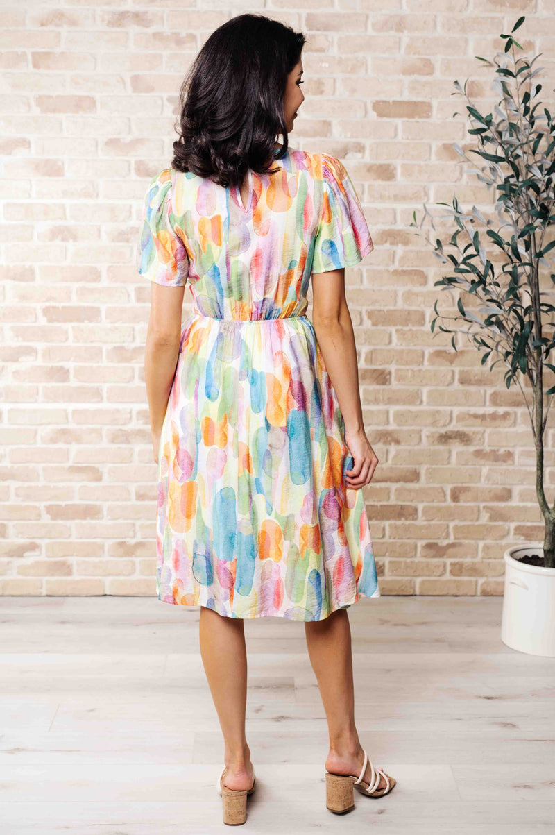 Young, Wild & Free Round Neck Dress - Maple Row Boutique