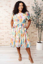 Young, Wild & Free Round Neck Dress - Maple Row Boutique