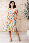 Young, Wild & Free Round Neck Dress - Maple Row Boutique