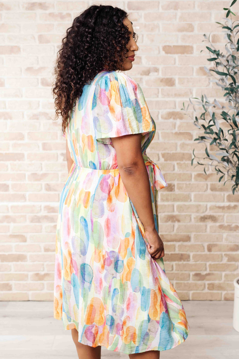 Young, Wild & Free Round Neck Dress - Maple Row Boutique