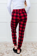 Your New Favorite Joggers in Red Plaid - Maple Row Boutique
