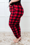 Your New Favorite Joggers in Red Plaid - Maple Row Boutique