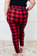 Your New Favorite Joggers in Red Plaid - Maple Row Boutique
