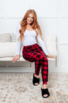 Your New Favorite Joggers in Red Plaid - Maple Row Boutique