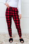 Your New Favorite Joggers in Red Plaid - Maple Row Boutique
