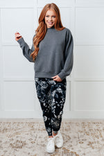 Your New Favorite Joggers in Rose Print - Maple Row Boutique