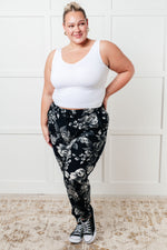 Your New Favorite Joggers in Rose Print - Maple Row Boutique