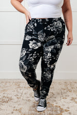 Your New Favorite Joggers in Rose Print - Maple Row Boutique