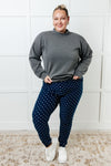 Your New Favorite Joggers in White Polka Dot - Maple Row Boutique