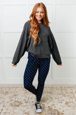 Your New Favorite Joggers in White Polka Dot - Maple Row Boutique