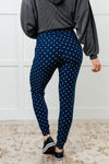 Your New Favorite Joggers in White Polka Dot - Maple Row Boutique