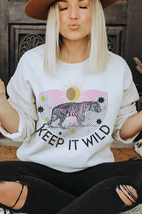 Keep It Wild Sweatshirt - Maple Row Boutique 