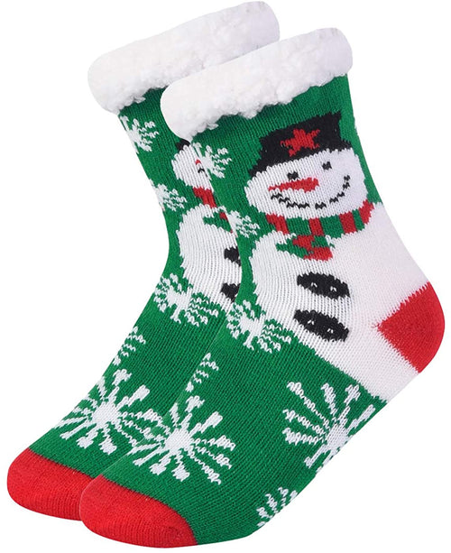 DOORBUSTER Deal - Snowman Sherpa Lined Socks - Maple Row Boutique 
