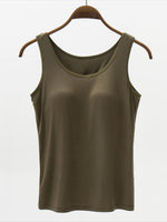 Full Size Wide Strap Modal Tank with Bra - Maple Row Boutique 