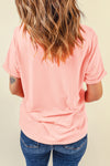 Round Neck Short Sleeve T-Shirt - Maple Row Boutique 