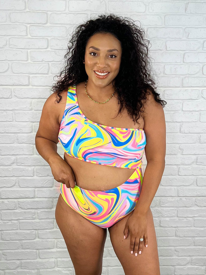 Corfu Marble Cutout Swimsuit - Maple Row Boutique