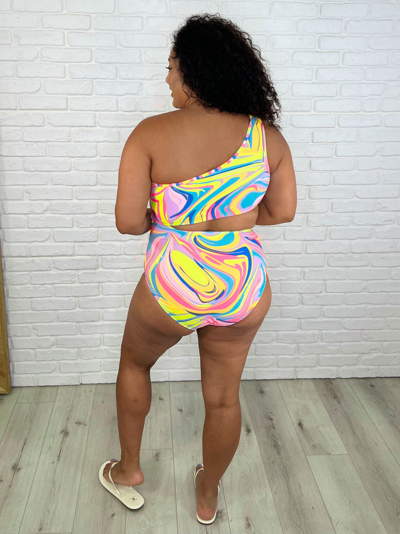 Corfu Marble Cutout Swimsuit - Maple Row Boutique