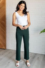 Magic Straight Pants in Hunter Green - Maple Row Boutique 