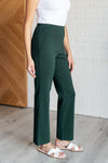 Magic Straight Pants in Hunter Green - Maple Row Boutique 