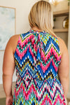 Chevy to the Levy Chevron Dress - Maple Row Boutique 