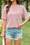 Round Neck Half Sleeve T-Shirt - Maple Row Boutique 