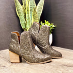 Fiera Booties in Bronze - Maple Row Boutique 