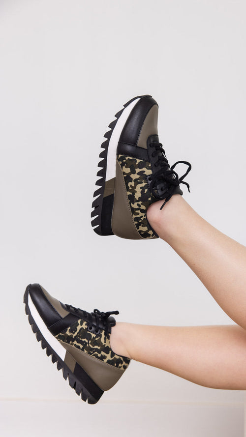 Geri Sneaker in Camo - Maple Row Boutique
