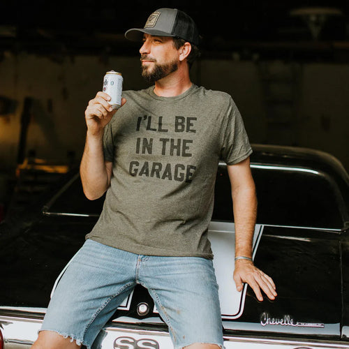 PREORDER: I'll Be In The Garage Graphic Tee - Maple Row Boutique 