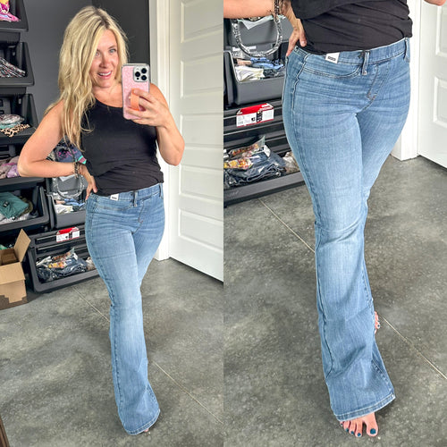 Boot Cut Slim Fit Jeggings By Judy Blue Jeans - Maple Row Boutique 