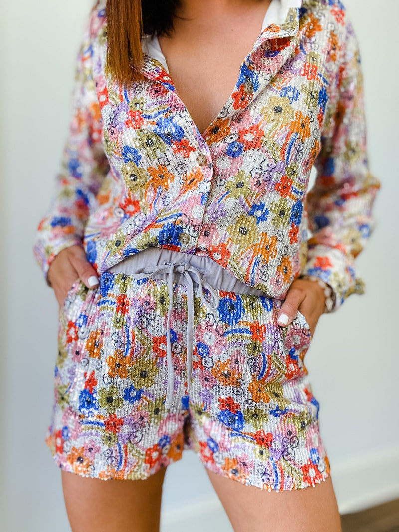 Sequin Short Collection - Maple Row Boutique 