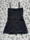 Sleeveless Smocked Top In Black - Maple Row Boutique 