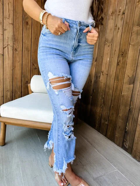 Urban Distressed Jeans - Maple Row Boutique 