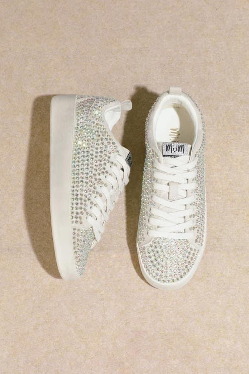 Christi Silver Bling Sneaker - Maple Row Boutique 