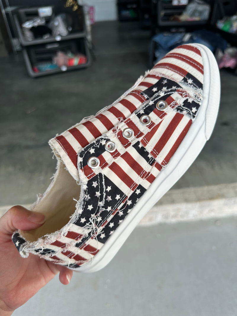 Corkys Babalu Patriotic Flag - Maple Row Boutique 