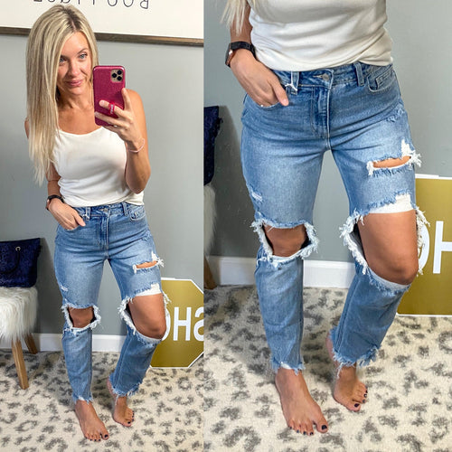 Cello Boyfriend Jeans - Maple Row Boutique 