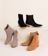 Leonor Suede Ankle Boot in Tan - Maple Row Boutique